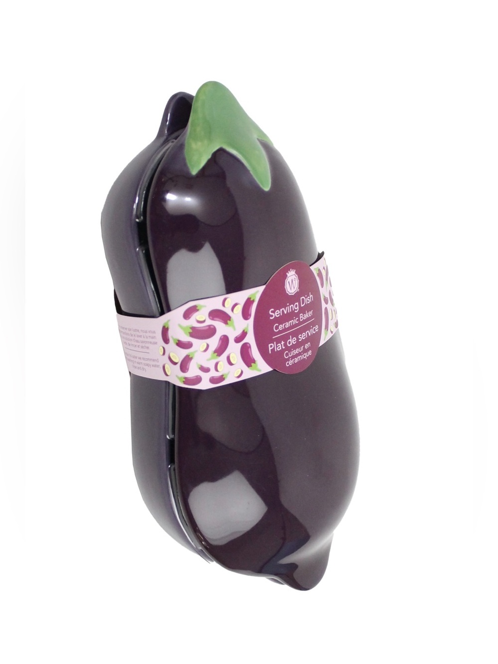 Cute Ceramic Eggplant Serving/Baking Dish